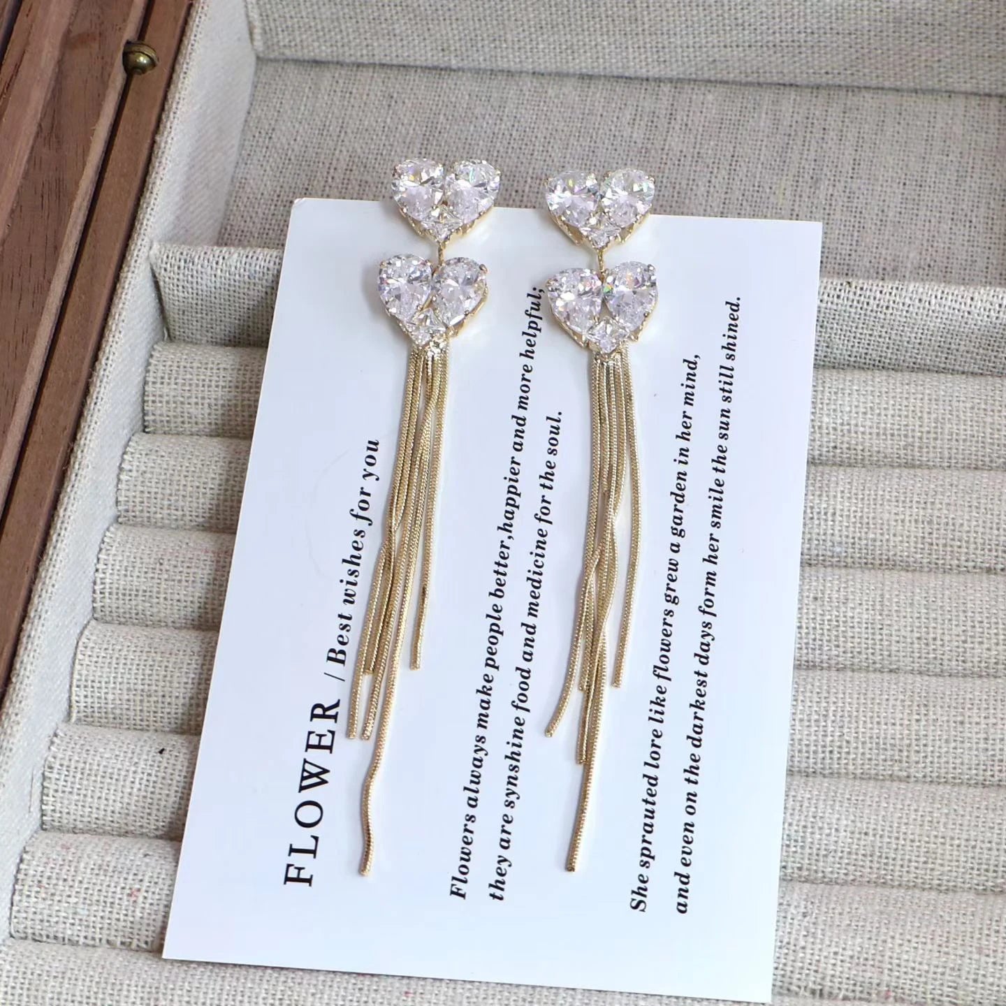 Ladies Heart Tassel Imitation Pearl Decorative Drop Earring Fashion Elegant Graceful Charms High Quality Bulk Jewelry Accessory