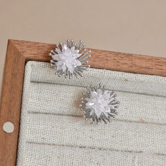Fashion Trendy Sweet Flowers Drop Earrings for Girls Elegant Jewelry for Women Ladies Accessories Chinese Supplier Wholesale