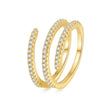 The opening is adjustable. / Gold