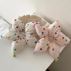 Cute Sweet Dot Lustrous Star Scrunchies for Girls Fashion Chic Trendy Playful Hair Ties for Women Ladies Hair Accessories