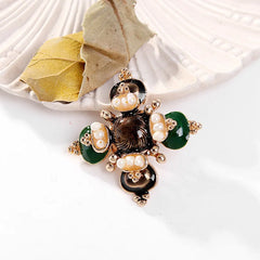 Fashion French Style Vintage Retro Elegant Brooches for Girls Graceful Pins Jewelry for Women Ladies Accessories New Design