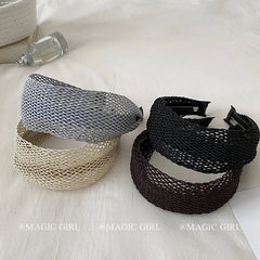 Classic Wide Solid Color Simple Minimalistic Headband for Girls and Women French Hair Accessories