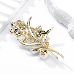Fashion Glitter Flowers Rhinestone Sparking Sweet Brooches for Girls Elegant Floral Pins Jewelry for Women Ladies Accessories