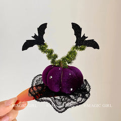 Cute Little Devil Pumpkin Ghost Hair Clip Funny Halloween Hair Accessories for Women Party Cosplay Festival Decoration Hairpins