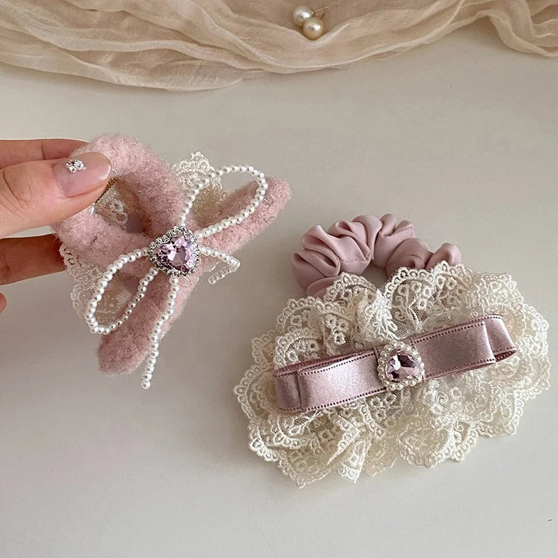 Sweet Cute Bowknot Hair Claw Clips for Girls Elegant Flowers Floral Claws for Women Ladies Hair Accessories Female Supplier