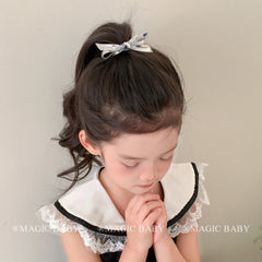 Children Star Bowknot Small Hair Ties Alligator Clips Set Fashion Elegant Beauty in Stooc Scrunchies Hairpins Kids Accessories