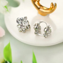 Female New Design Imitation Pearl Small Mini Stud Earring Fashion Glitter Sparking Simple Bulk Jewelry Accessories for Causal