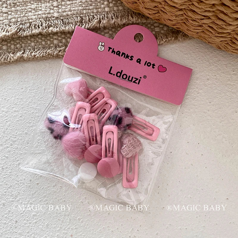 Fashion Heart Shaped Hair Clip for Baby Girls Cute Sweet Snap Clips for Kids Children Hair Accessories in Stock Chinese Supplier