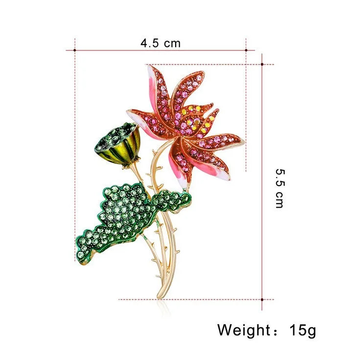 Fashion Sweet Elegant Dainty Glitter Dainty Brooches for Girls Stylish Pins Jewelry for Women Ladies Accessories Hot Sale