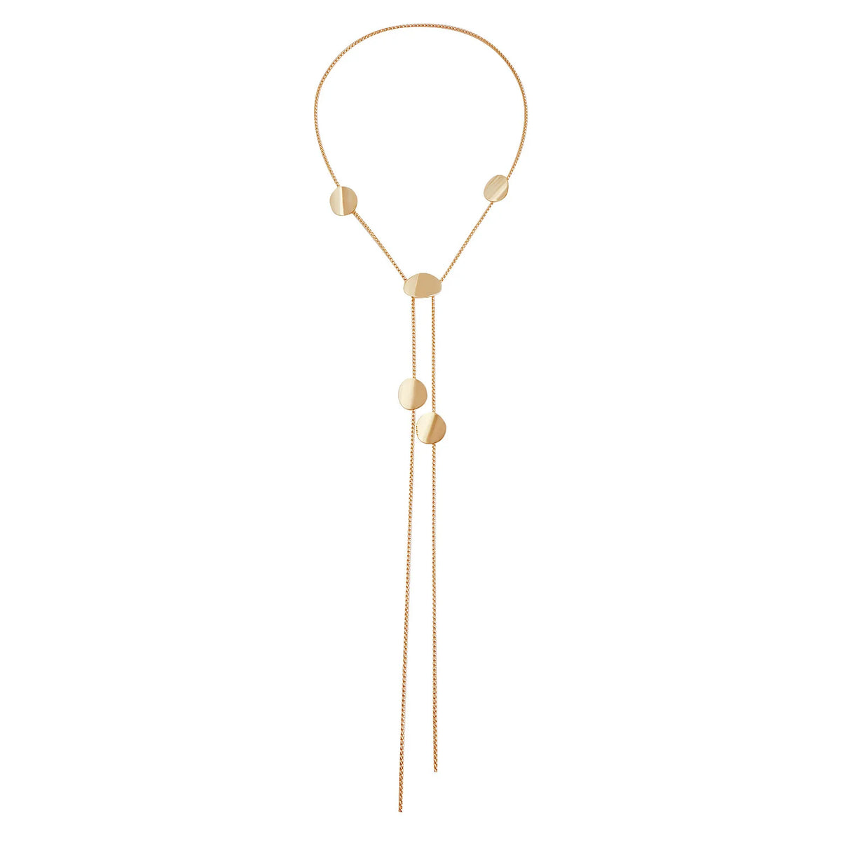 Fashion Simple Minimalistic Long Sweater Chain Necklace for Girls Elegant Trendy Jewelry for Women Ladies Accessories Wholesale