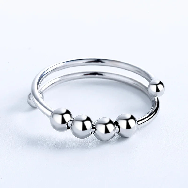Stress-relieving Rings for Men and Women Creativity InstaStyle Geometric Beaded Jewelry Accessories Wholesale Europe America