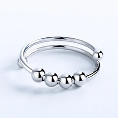 Stress-relieving Rings for Men and Women Creativity InstaStyle Geometric Beaded Jewelry Accessories Wholesale Europe America