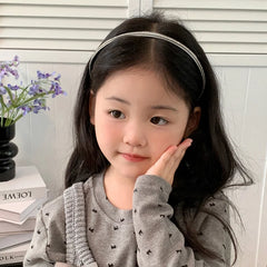 Minimalistic Simple Solid Color Glitter Headband for Baby Girls Kids Children Hair Accessories Stock Sparkle Hair Bands