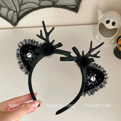 Women 2025 Hot Sale Halloween Decorations Hairbands Trendy Funny Customized Wholesale in Stock Headbands Accessory for Female