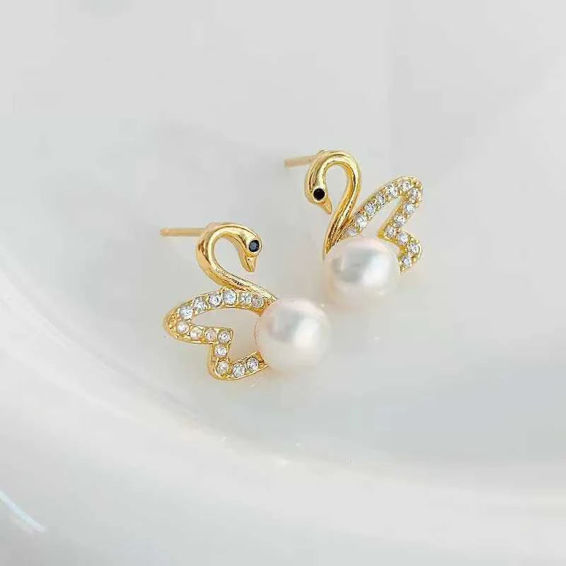 Women Imitation Pearl Simple Mini Stud Earring Elegant Graceful Fashion Simple High Quality Bulk Jewelry Accessories for Daily