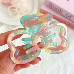 Hot Sale Fashion Sweet Acetate Hair Claw Clips for Girls Bowknot Kitty Colorful Haarspange for Women Ladies Hair Accessories