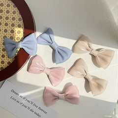 Chic Lustrous Solid Color Hair Clips for Girls Sweet Cute Fashion Trendy Stylish Alligator for Women Ladies Hair Accessories