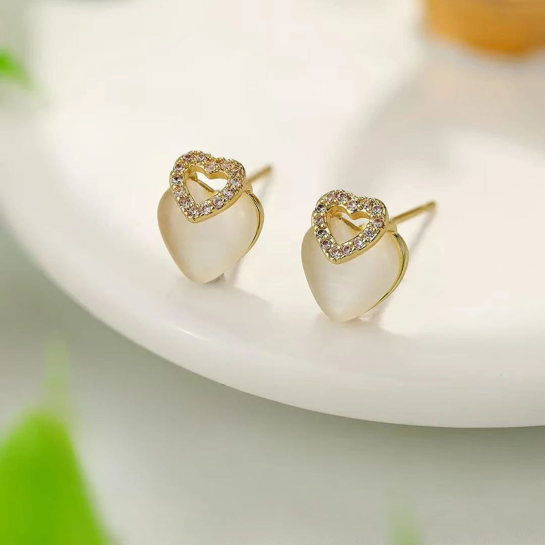 Ladies Bow Flower Shape Small Stud Earring Fashion Elegant Graceful Lightweight Bulk Jewelry Accessories for Women Daily Causal