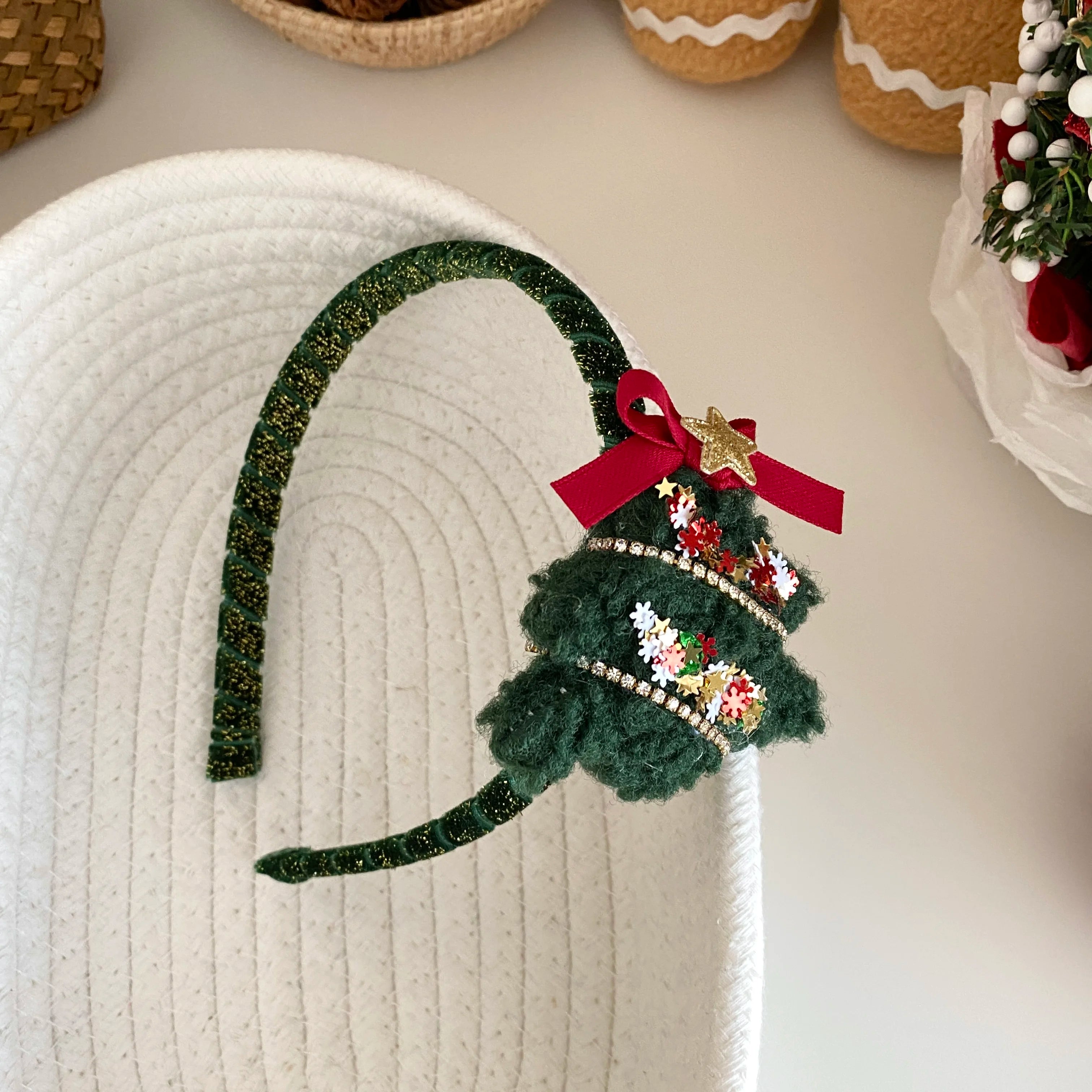 2025 Christmas Cute Bowknot Star Hair Clips for Baby Girls Sweet Elegant Fun Alligators for Kids Children Hair Accessories Chic