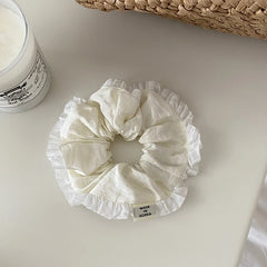 Fashion Elegant Solid Color Scrunchies for Girls Trendy Graceful Minimalistic Hair Ties for Women Ladies Hair Accessories