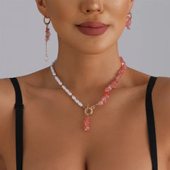 Fashion Sweet Beads Elegant Necklaces for Girls Trendy Graceful Jewelry Suits Sets for Women Ladies Accessories Chinese Supplier