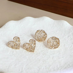 Fashion Simple Minimalistic Elegant Heart Shaped Drop Earrings for Girls Sweet Refined Jewelry for Women Ladies Accessories