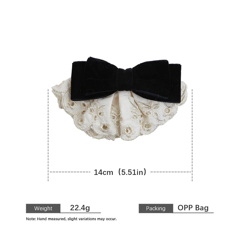 Fashion Sweet Elegant Bowknot Dress Hair Clips for Girls French Style Graceful Barrettes for Women Ladies Hair Accessories