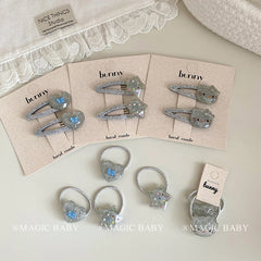 Glitter Sparkle Kitty Cat Hair Clips for Baby Girls Cartoon Puppy Fashion Trendy Snap Clips for Kids Children Hair Accessories