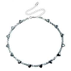 Fashion Simple Heart OOTD Stylish Trendy Necklaces for Girls Sweet Cute Elegant Jewelry for Women Ladies Teenager Accessories