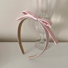 Classic Solid Color Bowknot Head Band for Girls Fashion Sweet Trendy Cute Elegant Hair Band for Women Ladies Hair Accessories