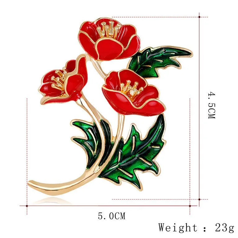 Fashion Classic Vintage Retro Flowers Floral Brooches for Girls Trendy Stylish Pins Jewelry for Women Ladies Accessories Sweet