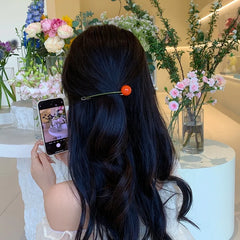 Sweet Cute Fashion Ball Candy Color Hair Clips for Girls Elegant Trendy Bobby Pins for Women Ladies Hair Accessories Stylish