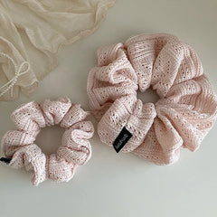 Simple Solid Color Minimalistic Fashion Scrunchies for Girls Sweet Elegant Classic Hair Ties for Women Ladies Hair Accessories