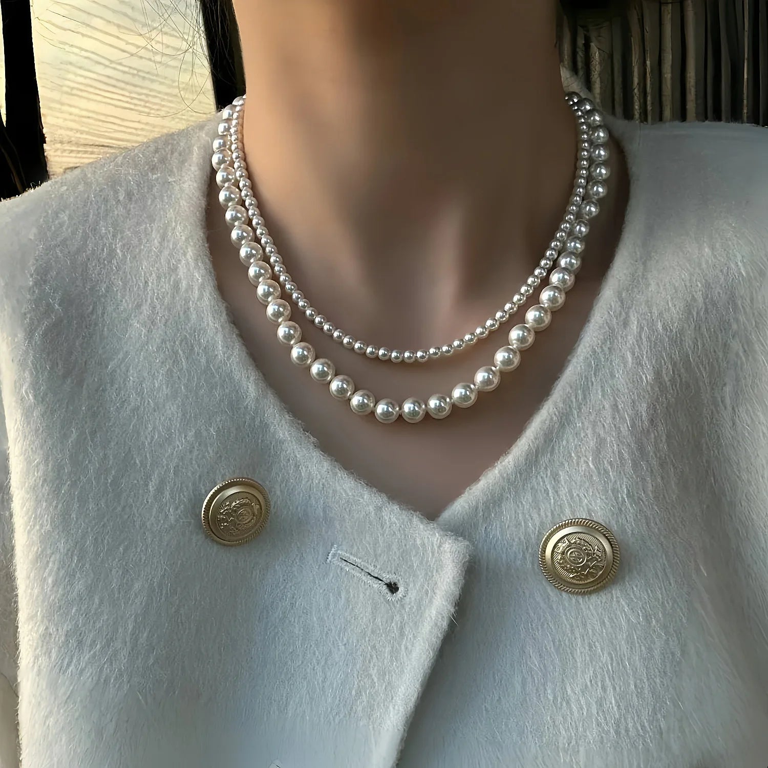 Fashion Freshwater Pearl Elegant Shell Necklaces for Girls Copper 18K Gold Jewelry for Women Ladies Wholesale Bulk Manufacturer