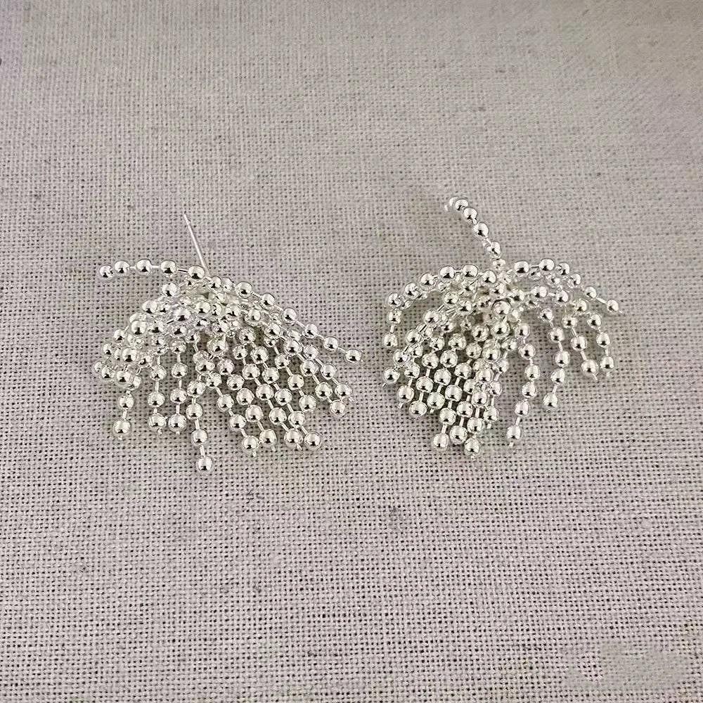Female New Design Hot Sale Wheat Spike-shaped Drop Earring Fashion Chic Dainty Charms Wholesale Jewelry Accessories for Causal