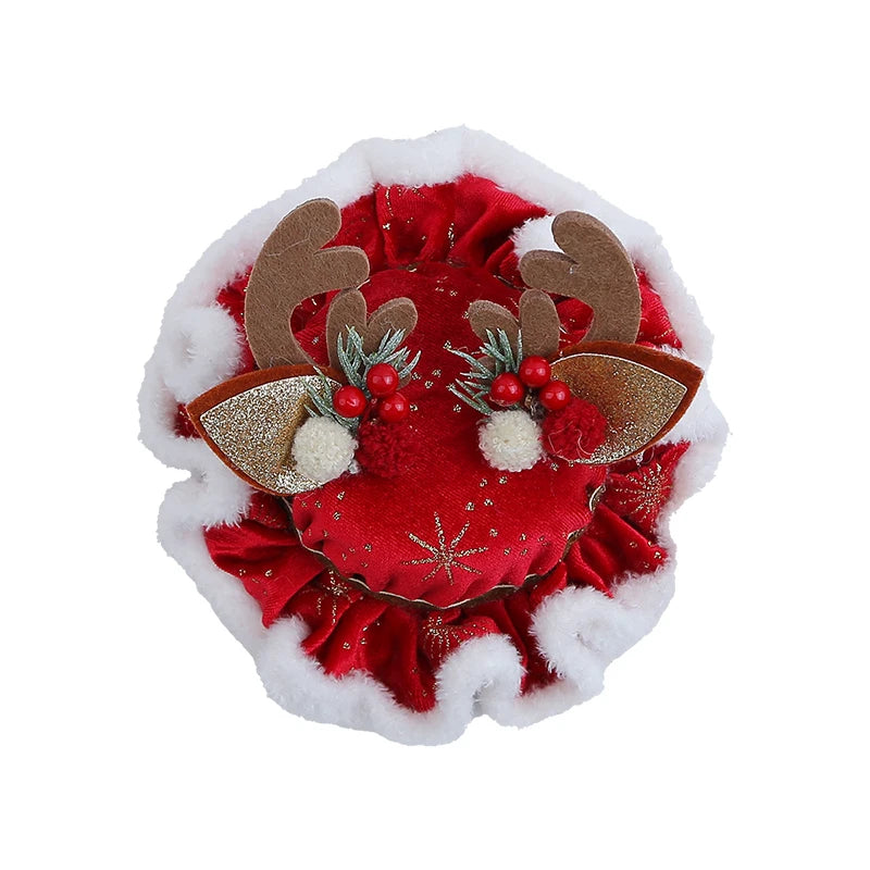 2025 Christmas Classic Deer Hair Clips for Baby Girls New Year Alligators for Kids Children Hair Accessories Chinese Supplier