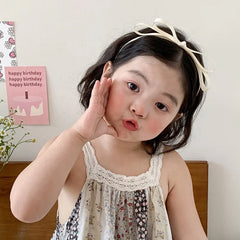 Classic Solid Color Bowknot Head Band for Baby Girls Cute Sweet Fashion Hair Band for Kids Children Hair Accessories in Stock