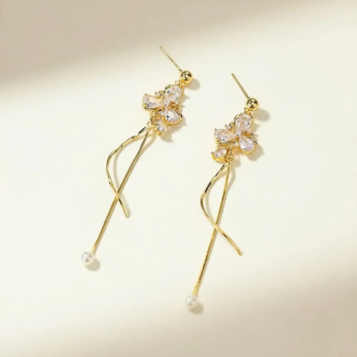 Fashion Elegant Tassel Animals Bowknot Drop Earrings for Girls Sweet Trendy Jewelry for Women Lady Accessories Chinese Supplier