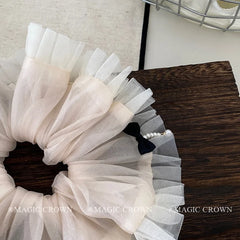2025 Summer Hot Sale Dusty Pink Bowknot Scrunchies Stylish Elegant Hair Ties for Girls Women Ladies Sweet Hair Accessories