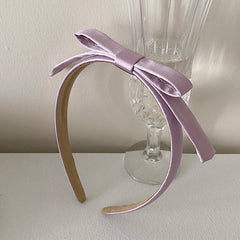 Classic Solid Color Bowknot Head Band for Girls Fashion Sweet Trendy Cute Elegant Hair Band for Women Ladies Hair Accessories