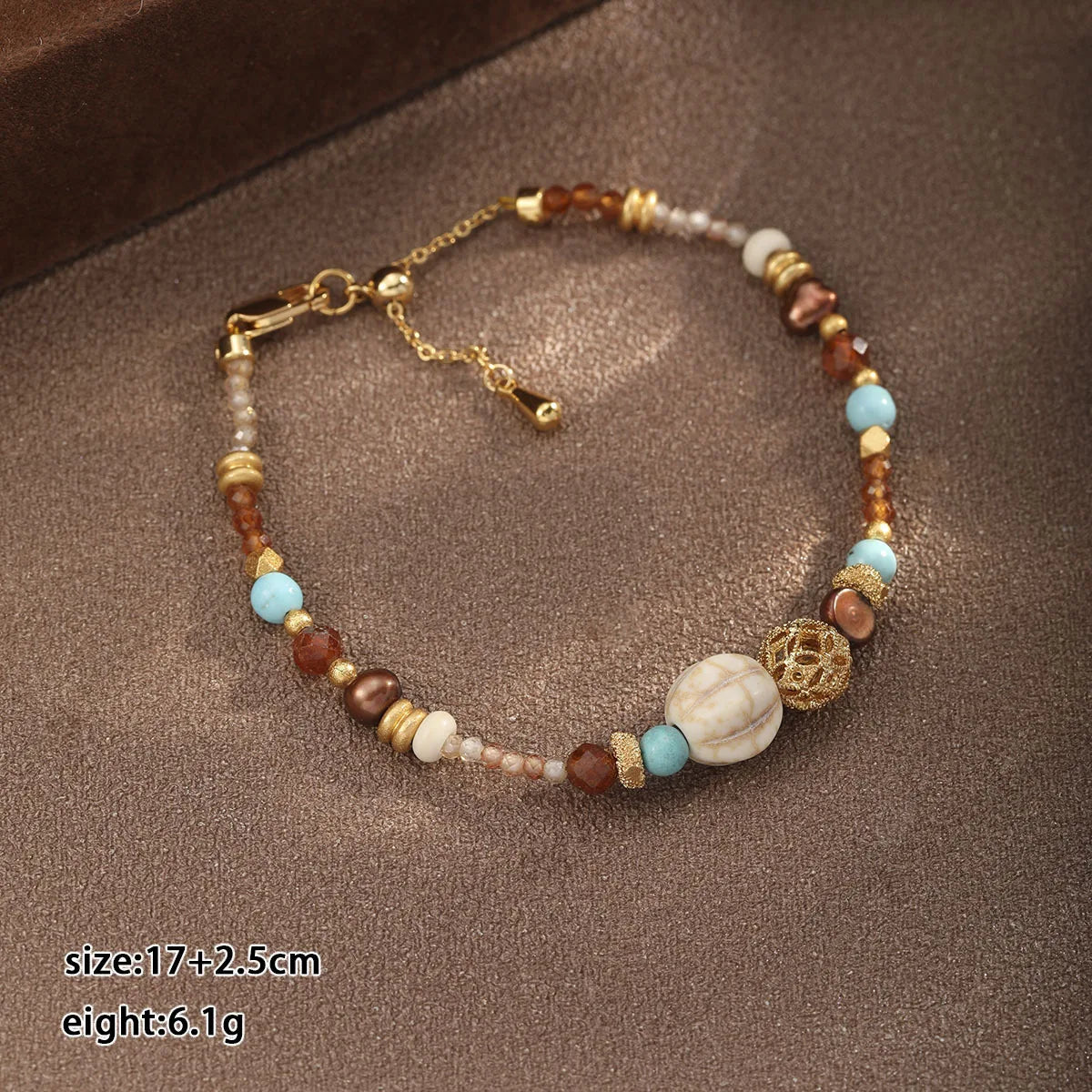 Fashion Turquoise Tiger Eye Stone Beads Boho Bracelets for Girls Trendy Stylish Jewelry for Women Ladies Wholesale Low MOQ