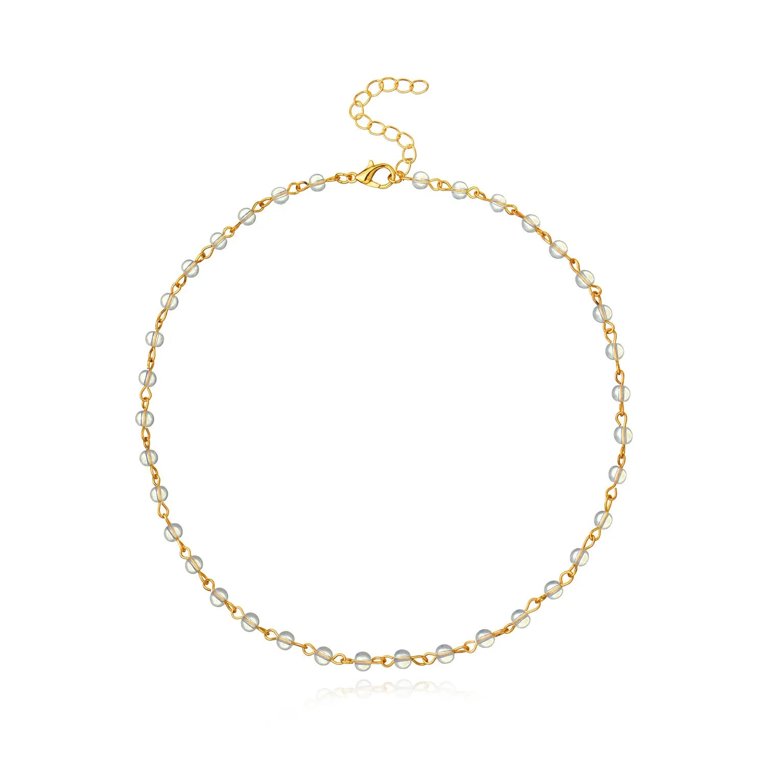 Simple Beads Fashion Choker Necklaces for Girls Glamorous Elegant Graceful Fine Jewelry for Women Ladies Accessories Wholesale