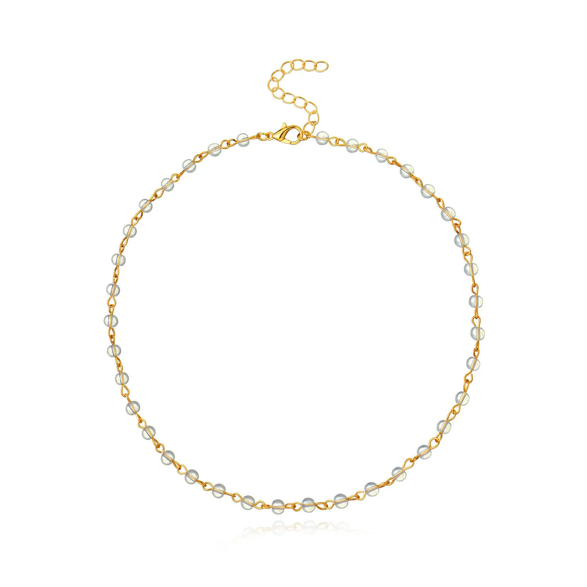 Simple Beads Fashion Choker Necklaces for Girls Glamorous Elegant Graceful Fine Jewelry for Women Ladies Accessories Wholesale
