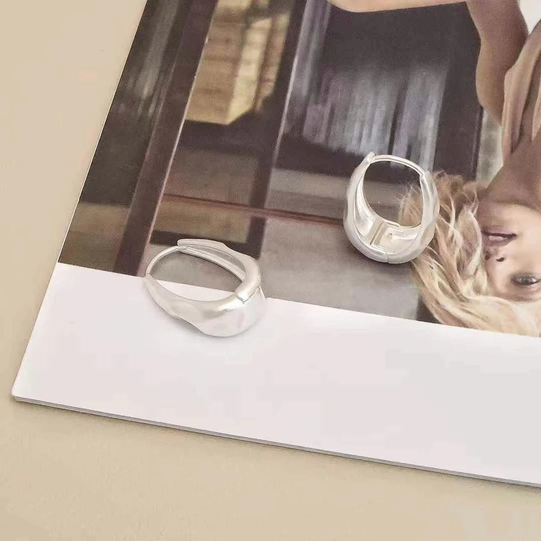 Female Heart Circle Flower Decorative Small Hoop Drop Earring Fashion Sequined Charms Luxurious Wholesale Jewelry Accessories