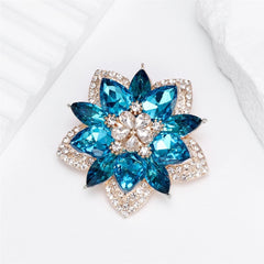 Fashion Flowers Sweet Trendy Stylish Elegant Brooches for Girls Charms Glitter Pins Jewelry for Women Lady Accessories Hot Sale