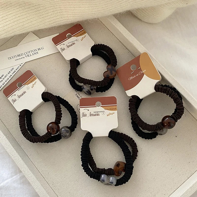 Fashion High Elastic Simple Scrunchies for Girls Classic Durable Hair Ties for Women Ladies Femme Hair Accessories in Stock