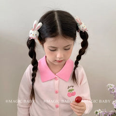 Fashion Cute Sweet Kawaii Trendy Scrunchies for Baby Girls Animals Bunny Elastic Hair Ties for Kids Child Hair Accessories Chic