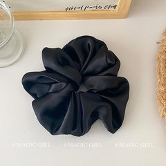 Elegant and Lustrous Solid Color Scrunchies Simple Fashion Hair Ties for Women and Girls Minimalistic Hair Accessories