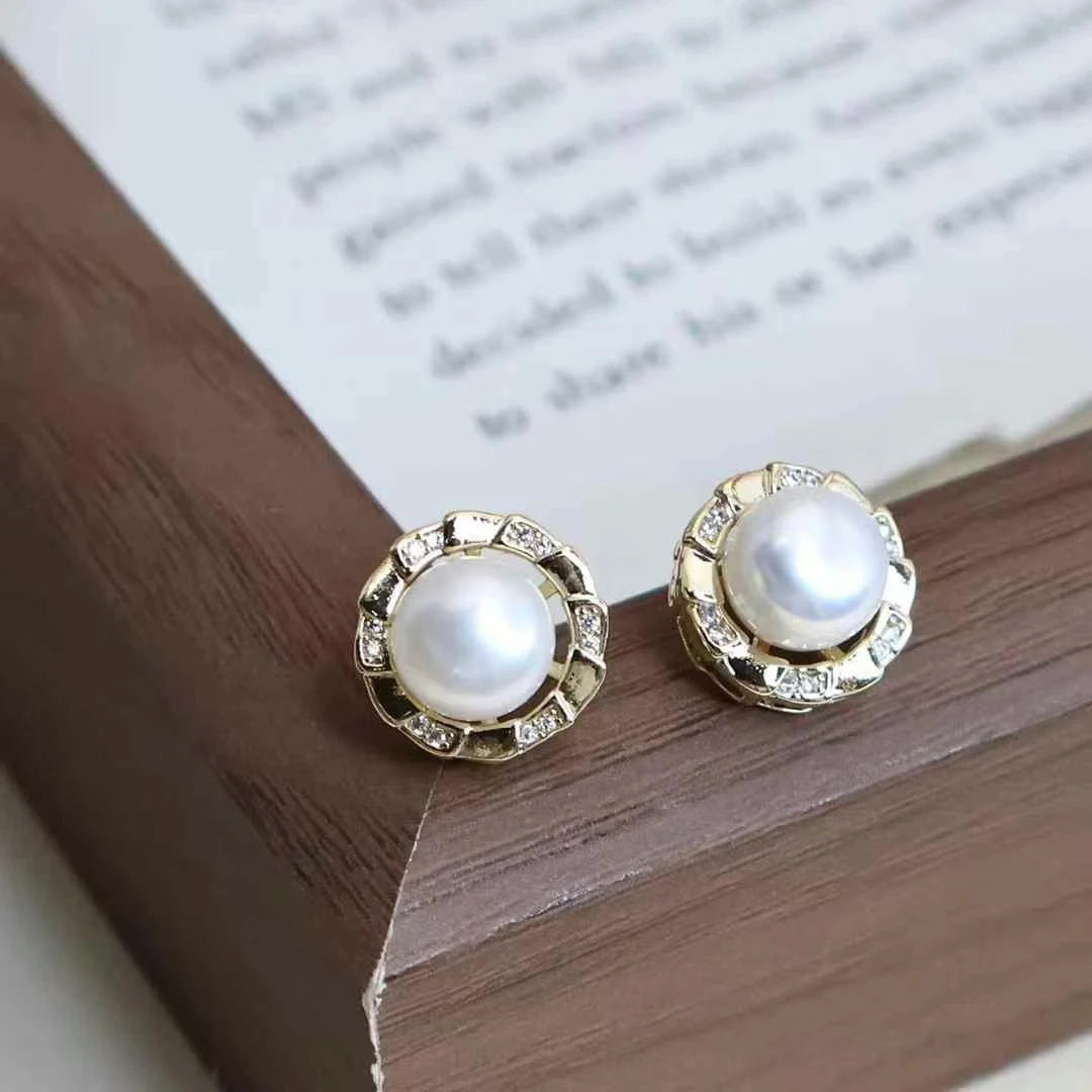 Sweet Elegant Simple Flower Stud Earrings for Girls Cute Luxurious Jewellry for Women Ladies Accessories Chinese Supplier Chic