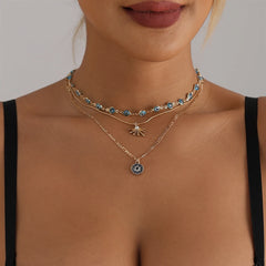 Fashion Trendy Beads Glitter Necklaces for Girls Charms Minimalistic Glamorous Jewelry for Women Ladies Accessories Wholesale
